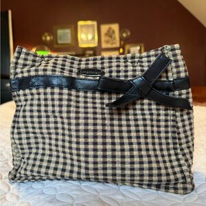 Longaberger Gingham Bag with Black Accent